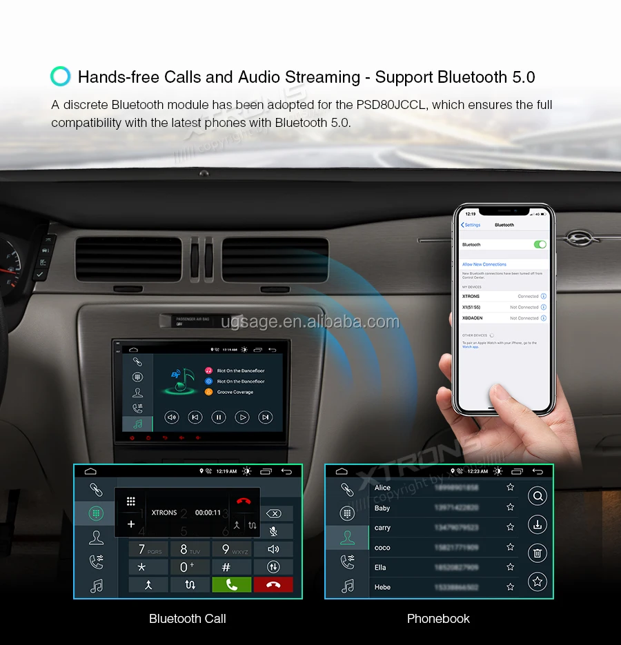 Xtrons Android 10.0 Car Radio For Chevrolet Tahoe/buick Enclave/gmc