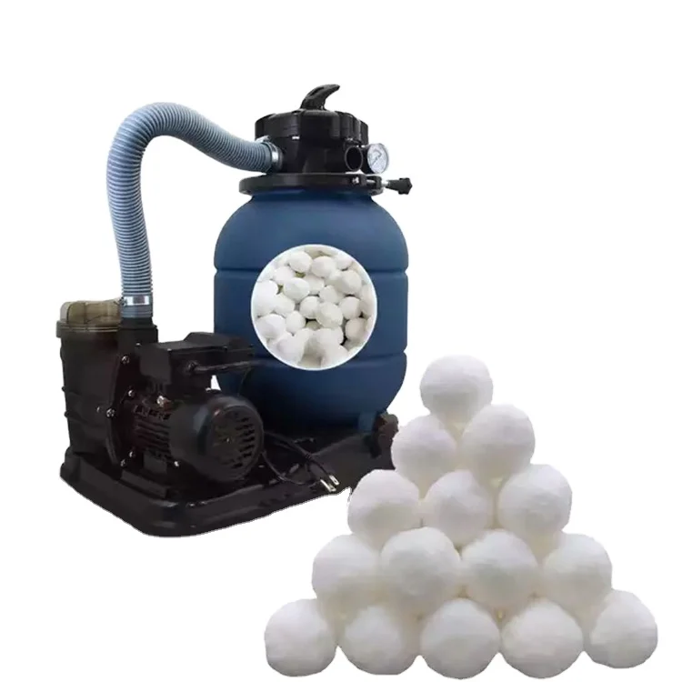

Swimming Pool Sand Filter Media Fiber Ball Filter Ball For Water Filtration Pools