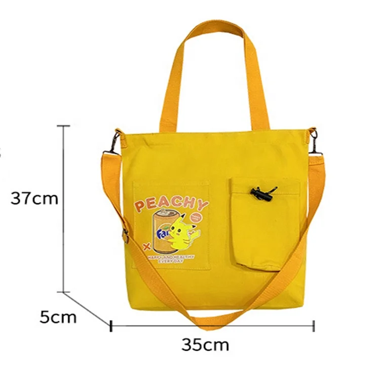 

Summer fashion style business fashion organic tote bag cotton canvas, 4 colors