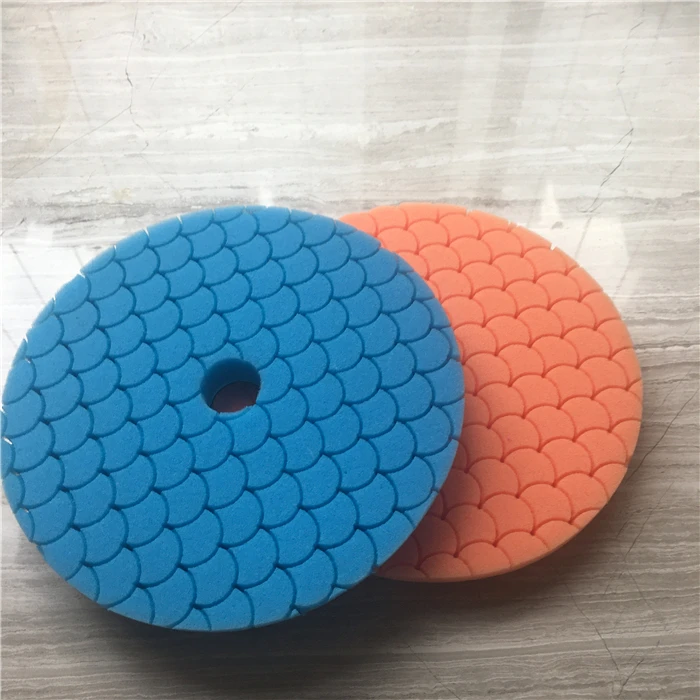 

5 inches Germany cutting foam polishing foam pad for car With Pattern, Black blue orange maroon green gray yellow