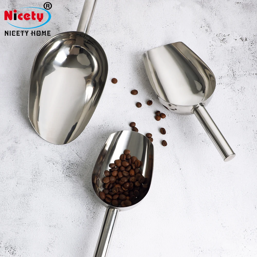 

Fodder small Stainless steel dog & cat food shovel beach sand scoop shovel pet food shovel