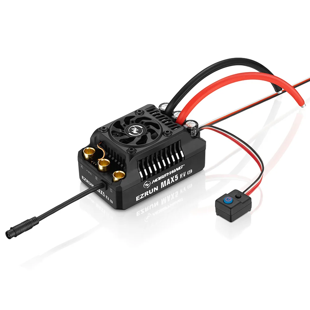 

Hobbywing EZRUN Max5 HV G2 250A 6-12s Speed Controller Waterproof Brushless ESC for 1/5 RC Buggy Truck Car