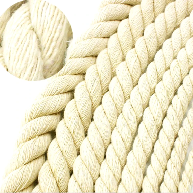 

Cotton Cord 1mm 2mm 3mm 4mm 5mm 6mm 7mm 8mm 9mm 10mm 4 Strands Twisted Macrame Cord With Custom Packing Macrame Cotton Cord, Custom colors