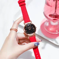 

Luxury Rose Gold Women Watches Fashion Elegant Magnet Buckle Ladies Wrist Watches 2019 Best Starry Sky Roman Numeral Gift Clocks