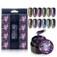 

Rosalind 12pcs/kit nail art salon starry firework gel nail polish kit soak off uv led gel polish set for wholesale