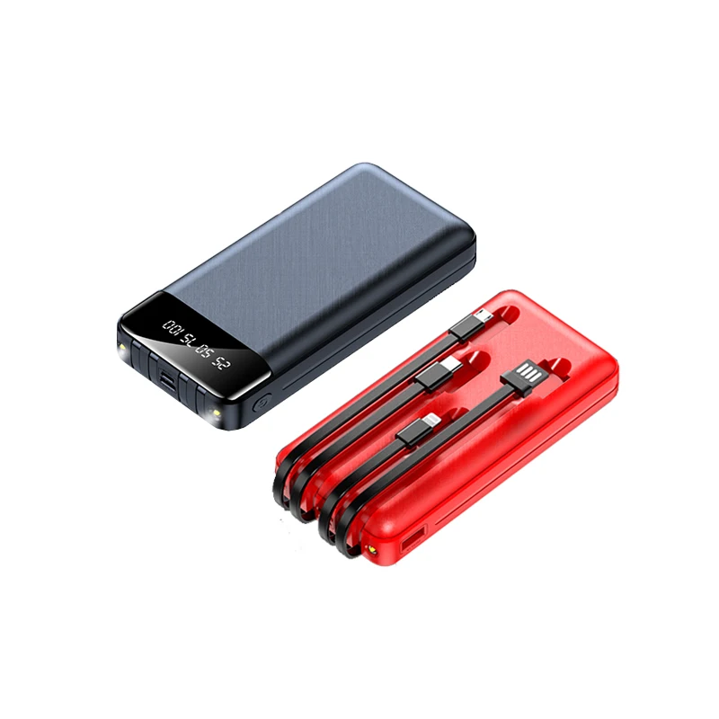 

New Products Power Banks Factory Direct Wholesale High Quality Cheap 20000 Power Bank for Smartphone, Black white red green