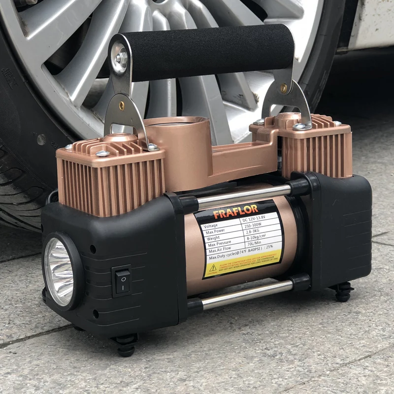 重型轮胎充气泵便携式迷你汽车泵12v数字汽车空压机