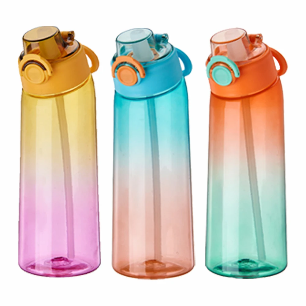 

New Arrivals 900ml Tritan material Fruit Fragrance Water Bottle For Outdoor Sports Water Bottle with Flavour Pods