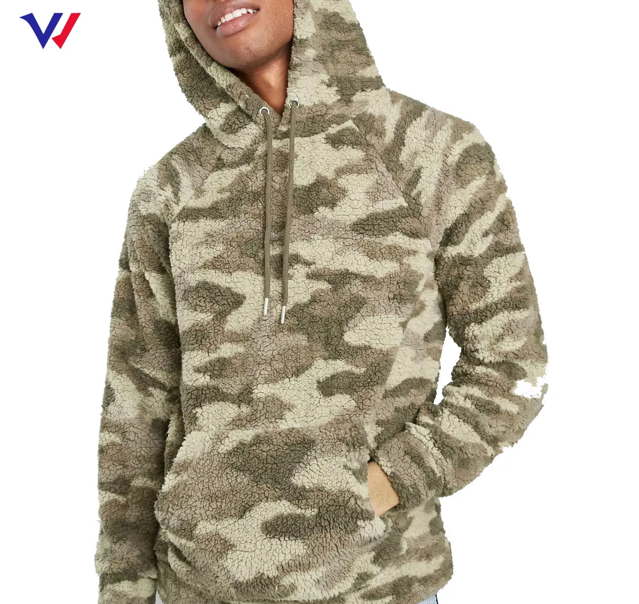 sherpa camo hoodie