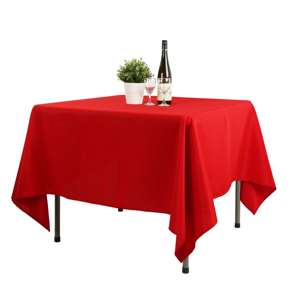 Wholesale Custom Round Rectangular Stretch Polyester Linens Table Cloth