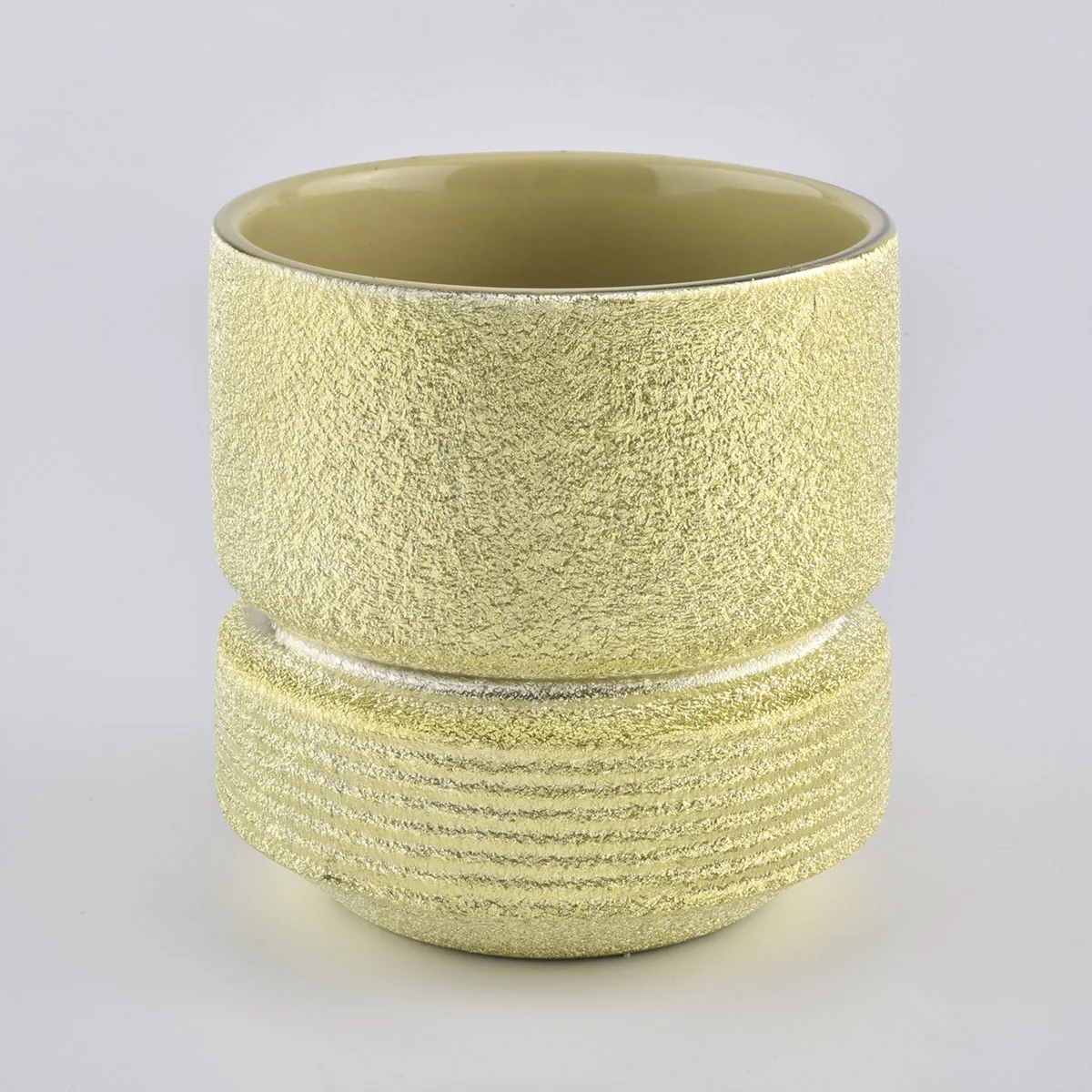 Gold Luxury Ceramic Candle Jars