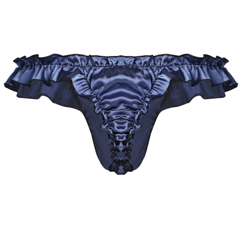 Mutandine Lucide Da Uomo Sexy Gay Sissy Oil Shiny Bikini Slip Intimo Slip Elastici A Va Alta Mutande In Raso Mutandine Costume Da Bagno - Foto 3