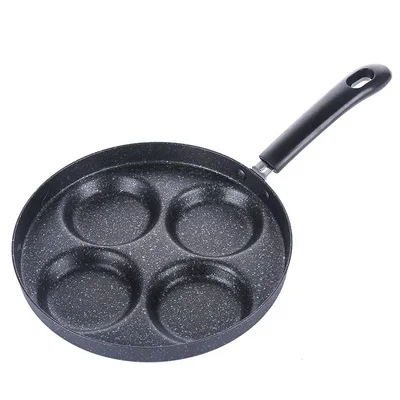 

free Shipping Kitchen Tool Gas Stoves Dedicated Meatloaf Love Shape Non Stick Frying Pan 4 Hole Pot Home Cookware egg Fried Pan