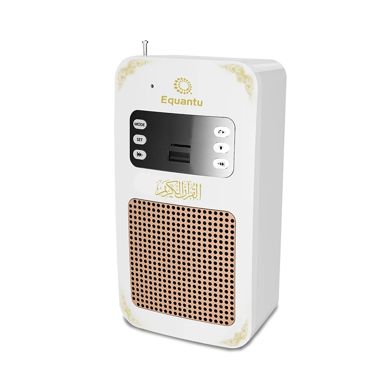 

Hot Sale item equantu SQ669 digital wall plug quran speaker with clock display easy to learn coran quran speaker for Muslim