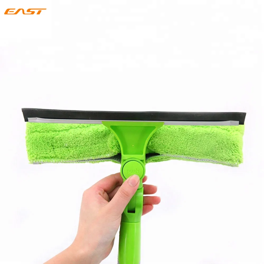 

Aluminum clean glass window cleaning telescopic poles long handle squeegee, Green