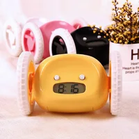 

Electronic Digital Runaway Alarm Clock On Wheels