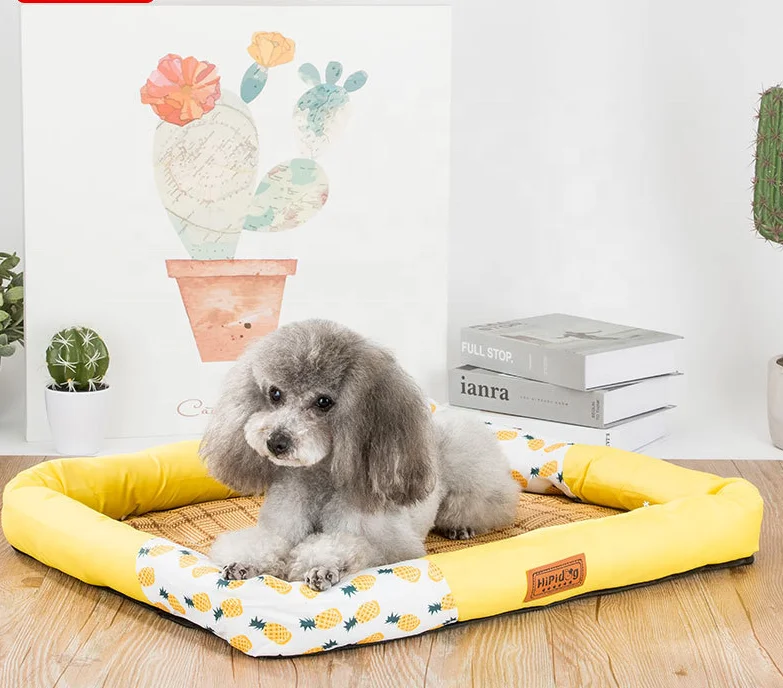 

2022 hot sale cheap fresh princess style block pet nest cool dog kennel cat sleeping bed for summer, Picture