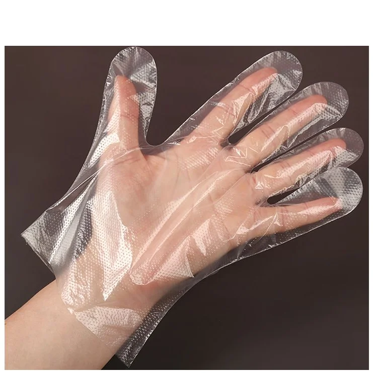 

Food Grade Clear Transparent PE Plastic Mitten Ldpe Poly Polyethylene Disposable Hand Gloves For Food Service