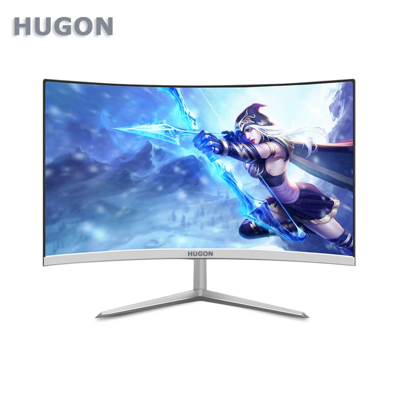 

22" 24 27 inch Curved screen IPS/LCD ultra-thin surface Monitor 60/75Hz HD Gaming 23.8" VGA-HDMI Computer PC screen