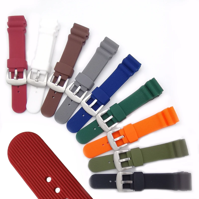 

water-proof sport silicone rubber  replacement wrist watch band watch strap, Multi