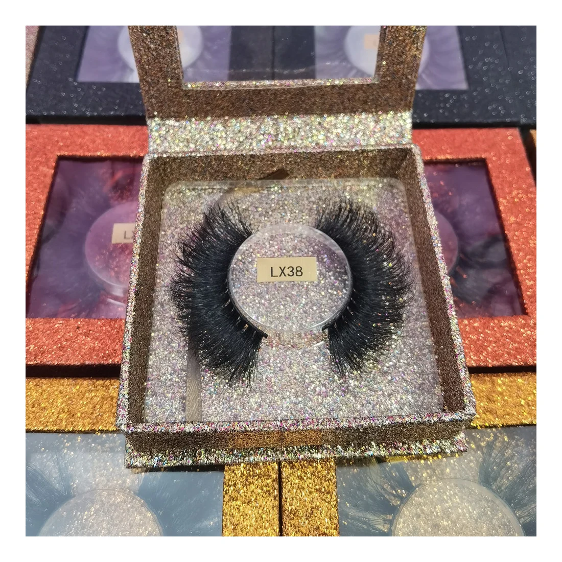 

Free Sample wholesale custom lash box 3d bottom full strip mink lashes dramatic mink eyelashes vendors 3d 25mm mink eyelash