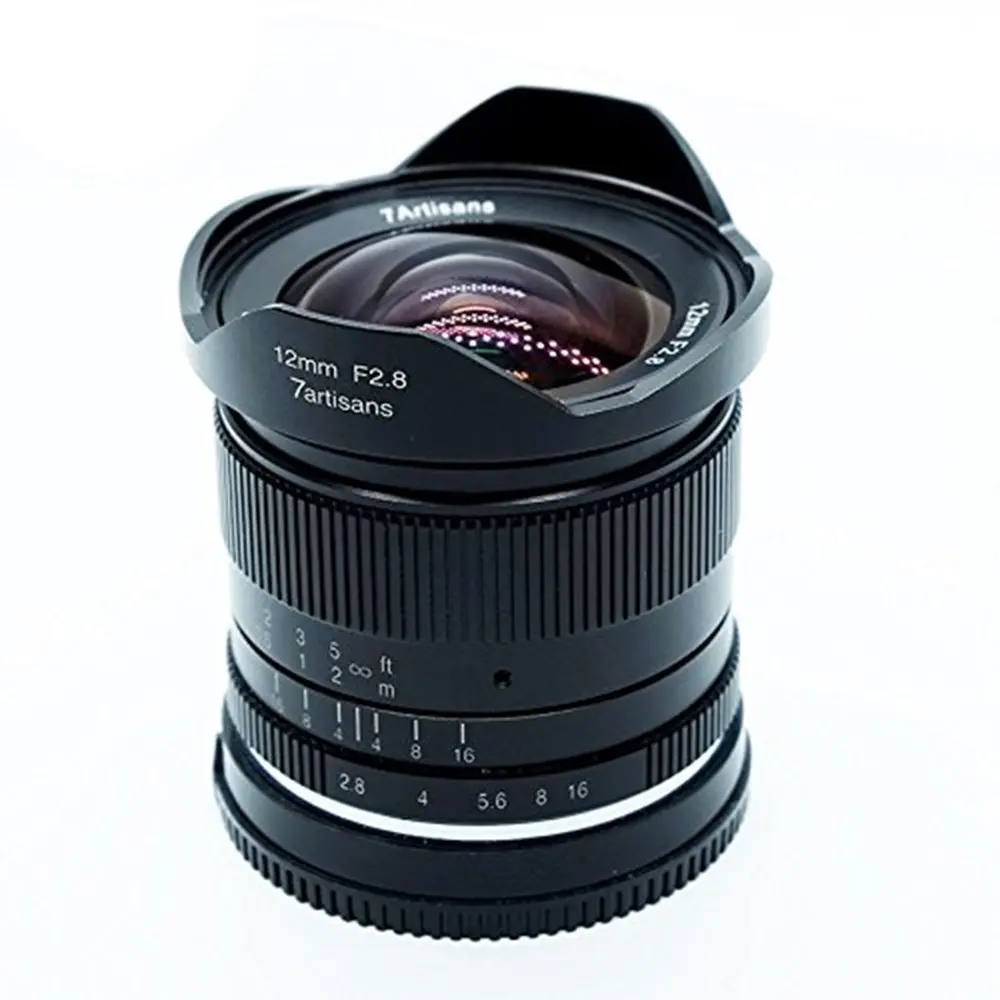 

7artisans 12mm F2.8 Ultra Wide Angle Lens for Sony E-mount APS-C Mirrorless Cameras A6500 A6300 A7 Manual Focus Prime Fixed Lens