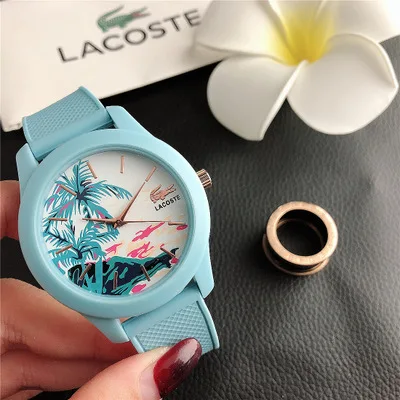 

Explosive European style silicone student watch fashion exquisite landscape design all-match women's watch, Mix color