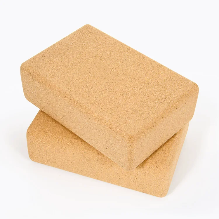 

Yoga Blocks Pilates Bricks High Density Exercise Top Quality Customized Logo Cork Yoga Block