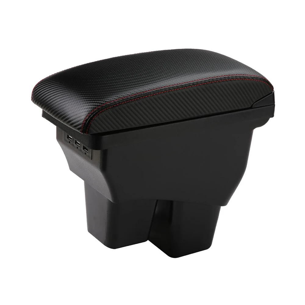 

Hot style Car Multi Center Console Organizer With LED Light Ashtray Auto Universal Armrest Box For Honda fit armrest box GK5