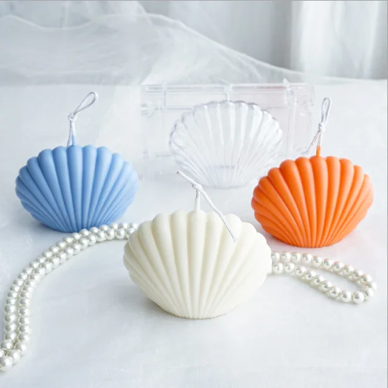 

LOVE'N custom LV0125W Beach shell shape Wax Candle Acrylic mold