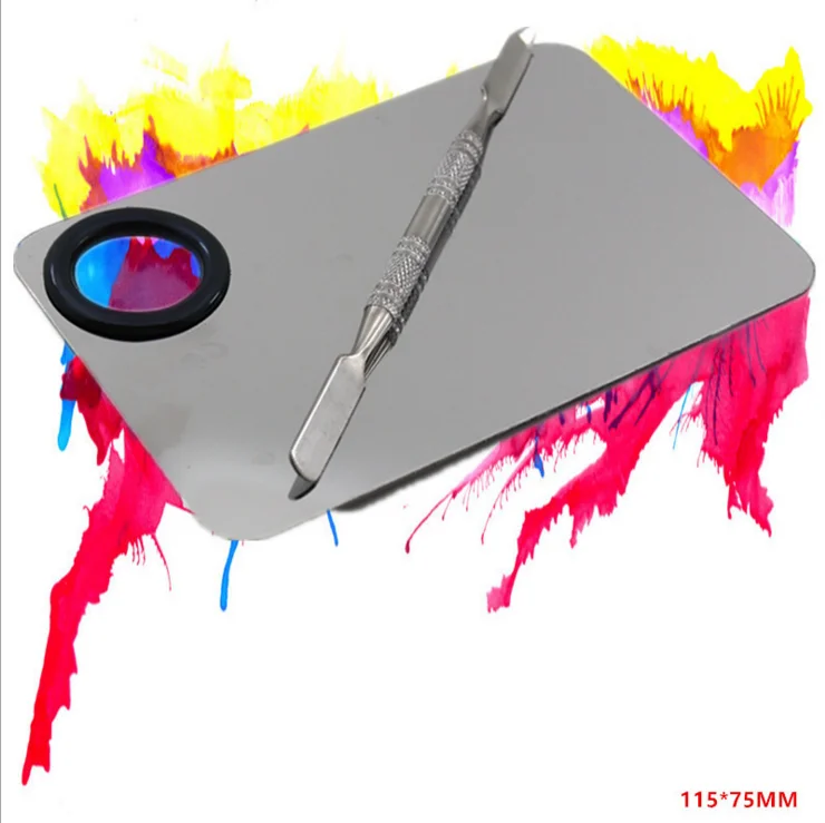 

Factory Main Product Rectangle Eyeshadow Stainless Steel Makeup Mixing Palette