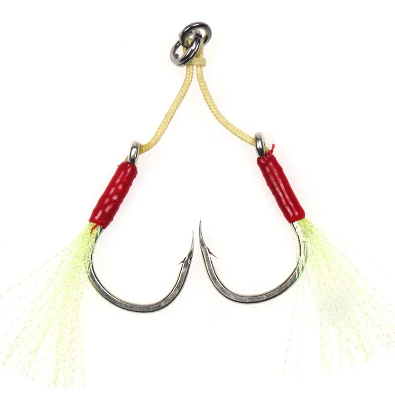 

Mustad  slow pitch jig assist hooks Double assist jigging hooks