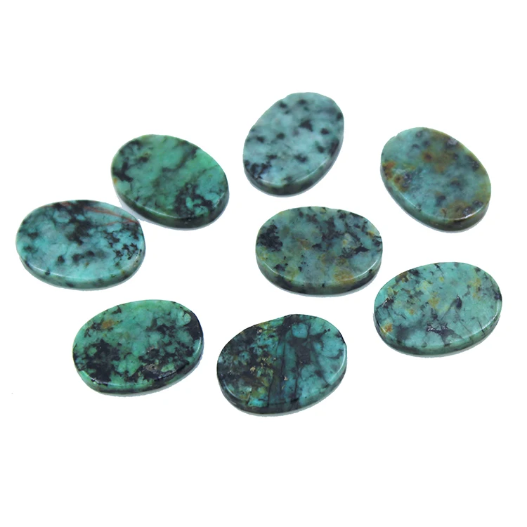 

Wholesale 13X18 mm double flat African turquoise cabochon stones for Jewelry