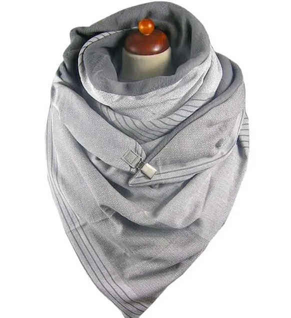 

Scarves Women Winter Warm Windproof Prints Double-Layer Buckle Scarf Thinker Female Shawl Men Scar, Customized color