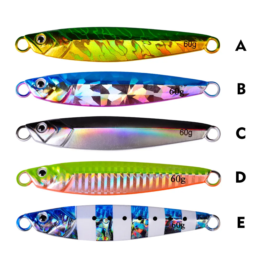 

Jetshark 5 Colors 7g 10g 14G 17g 21g 24G 30g 40g 60g Jig Fishing Lure Luminous Long Type Casting Jigging Lure
