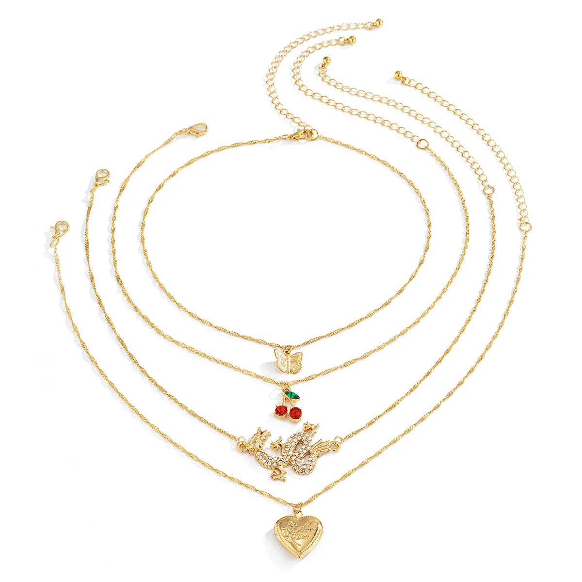 

Fashion women's multi-layer Cross Necklace Charm Gold Necklace Bohemian women's Party Jewelry