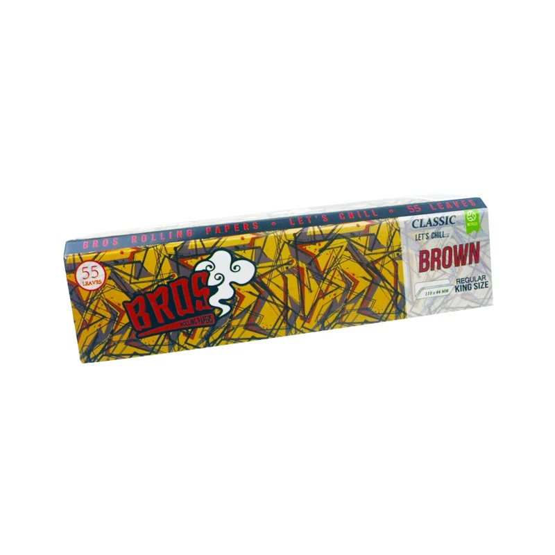 
Dragon Bros Brown 55 leaves Rolling Paper king size slim  (62358048748)
