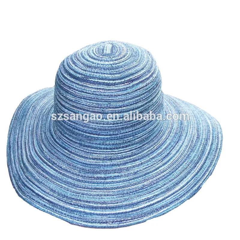 

fashion straw lady Visor hat new style wholesale, Blue