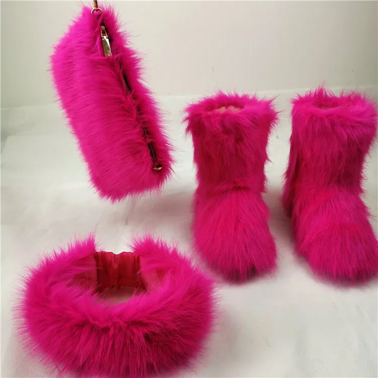 

Factory Direct Wholesale fur boots women shoes winter fur winter boots woman snow boot