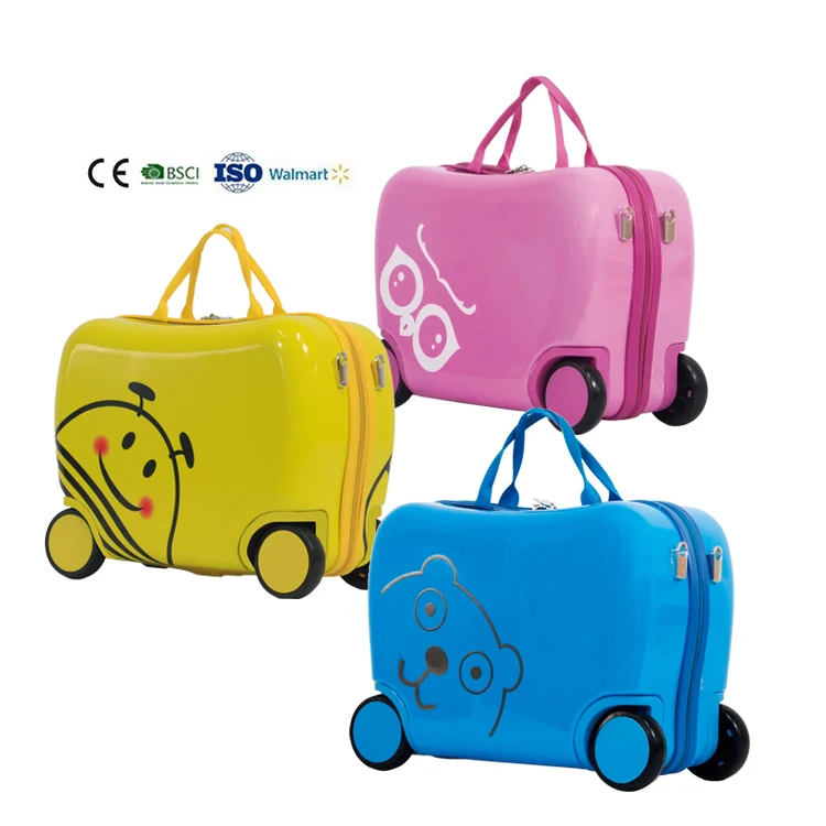 

Amazon Distributors registered trademark  animal printing ABS kids ride on suitcase travel luggage