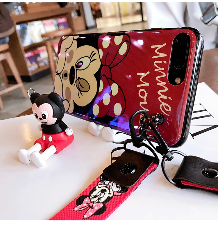 

Minnie Mickey all-inclusive hand rope doll bracket female mobile phone shell xs/xr/6/7/8plus/iphonexsmax