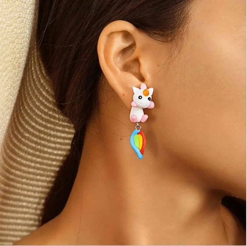 Girls Earrings Childrens Jewelry Cute Gifts Fox Earrings Childrens Earrings Girls Jewelry Kids Jewelry Kids Earrings Orange Earrings