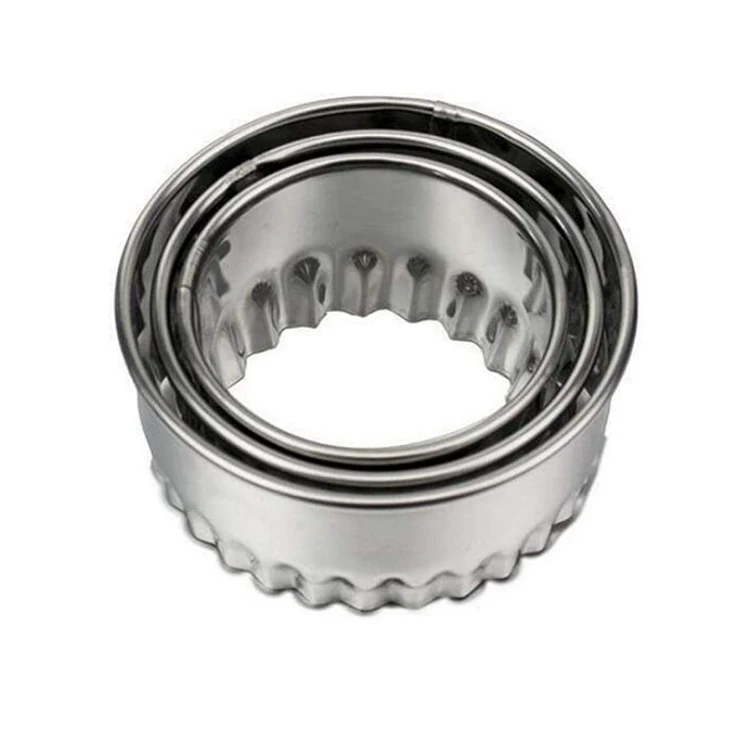 

3pcs Stainless Steel Round Dumplings Mould Set Dumplings Flower shaped Mold