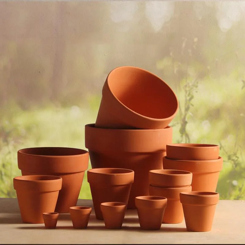 

Wholesale home garden large small clay terracotta pots for outdoor plants decoration