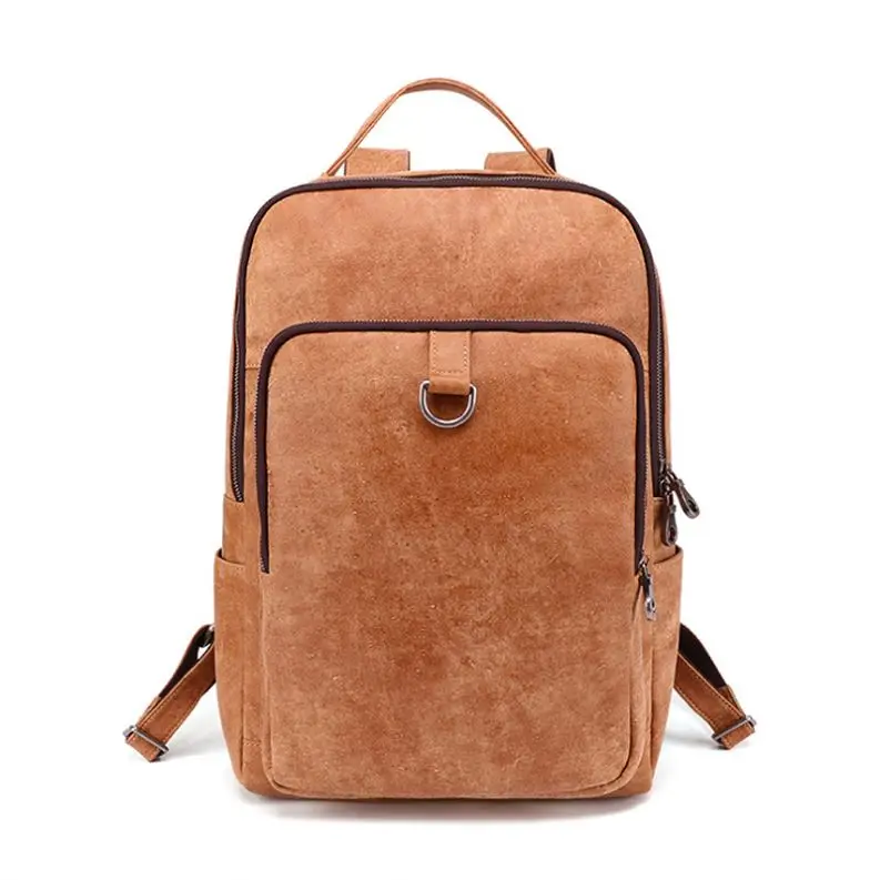 

Private Label Genuine Leather Bags Men Backpack Travel, Customized color