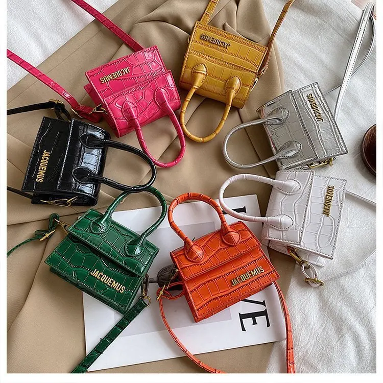 

Phone Purses Solid Color PU Leather Crossbody Bags bolso jacquemus women mini bags handbags, Customizable