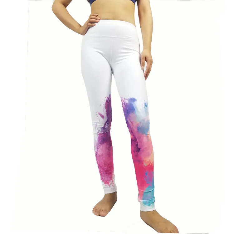 

Wholesale OEM Hot-Selling Custom Sublimation Print Compression Sexy Women Yoga Pants, Customer's request