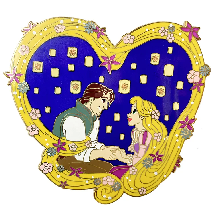 
Best price silkscreen printing rose gold wholesale enamel pin hard 