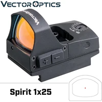 

Vector Optics Spirit 1x25 Mini Auto Light Sense Red Dot Sight Scope Mini Pistol on/off Switch fit for 21mm Picatinny GLOCK 17 19