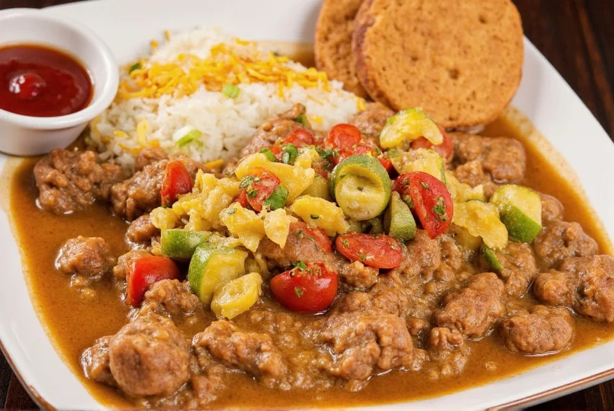 Gumbo ingredients in bowl